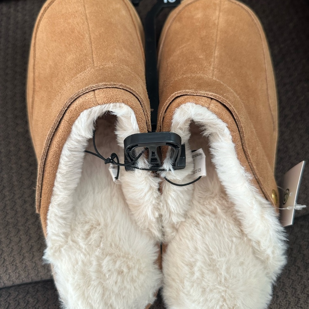 NWTS Joyspun Faux Suede Platform Clogs with Faux Fur Lining Sz 9,10,11 - Picture 8 of 8
